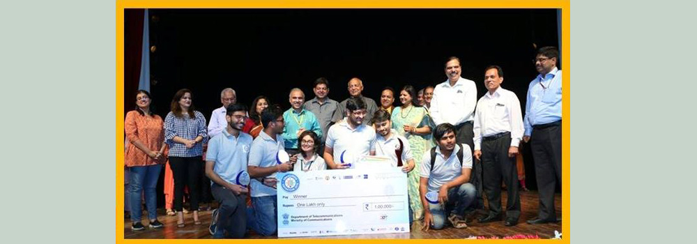 First prize in Smart India Hackathon 2018 ( A joint initiative by MHRD, AICTE, i4C, and Persistent Systems)